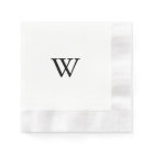 Calligraphie moderne Monogramme Mariage Napkin
