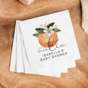 Serviette En Papier CALLIOPE Little Cutie Clementine Baby shower