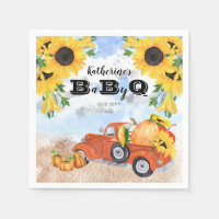 Camion Citrouille Automne | Sunflowers Baby BBQ Do