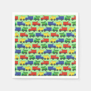 Serviette En Papier Camions Boy Baby shower Construction Cute