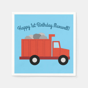 Serviette En Papier Camions fête d'anniversaire