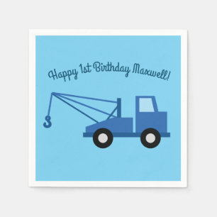 Serviette En Papier Camions Voitures Cute 1er Anniversaire Thème de fê