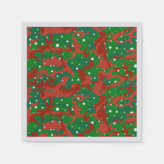 Serviette En Papier Camouflage Haus De Camo Xmas