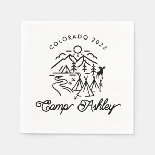 Serviette En Papier Camp Bachelorette Personnalisé Cocktail Napkins