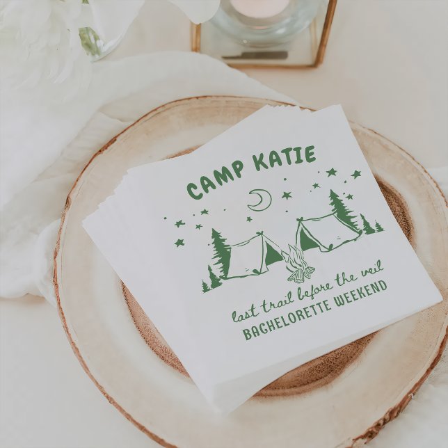 Serviette En Papier Camp moderne Bachelorette (Créateur téléchargé)