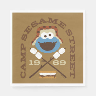 Serviette En Papier Camp Sesame Street 1969