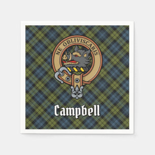 Serviette En Papier Campbell Crest sur Tartan
