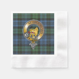 Serviette En Papier Campbell Tartan & Badge
