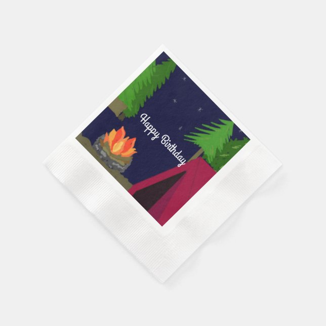 Serviette En Papier Camping de nuit (Coin)