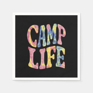 Serviette En Papier Camping Summer Girls Camp Life Cravate-Die Retro
