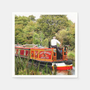 SERVIETTE EN PAPIER CANAL NARROWBOATS