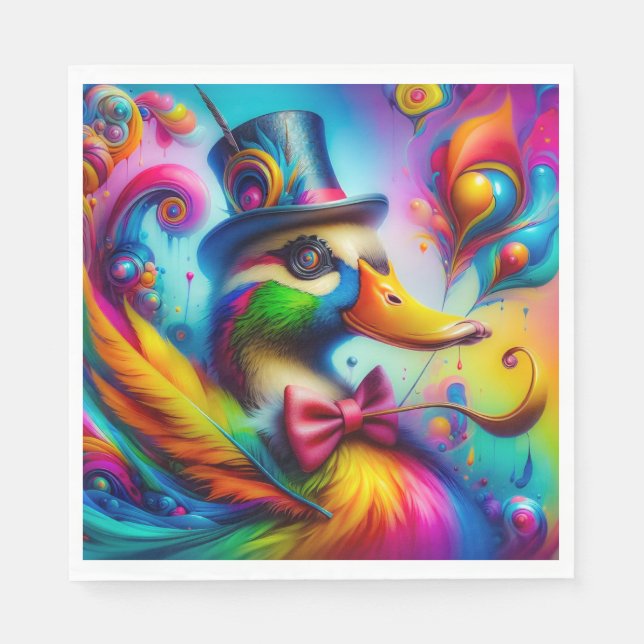 Serviette En Papier canard (Devant)