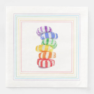 Serviette En Papier CANDON EN COURBURE Papier ordinaire pour le dîner