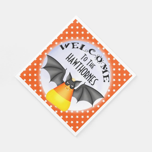 Serviette En Papier Candy Corn Vampire Halloween Napkin (Coin)