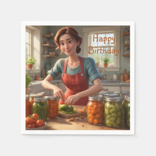 Serviette En Papier Canning Harvest