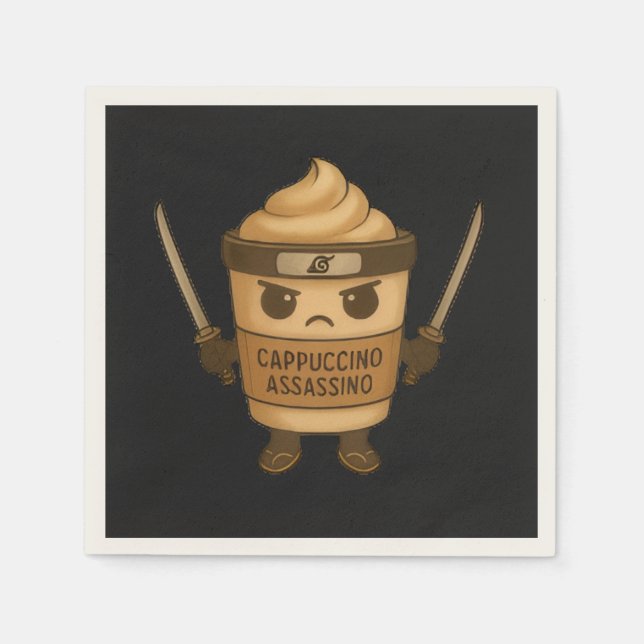 Serviette En Papier Cappuccino Assassino (Devant)