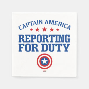 Serviette En Papier Captain America   En service