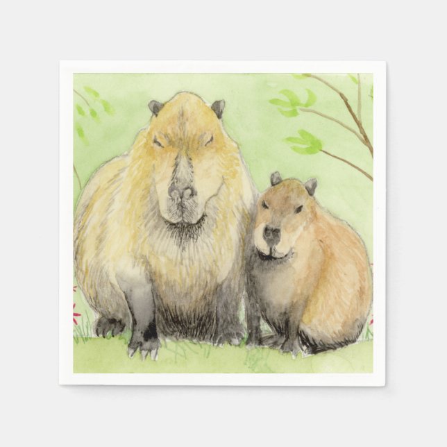Serviette En Papier Capybara (Devant)