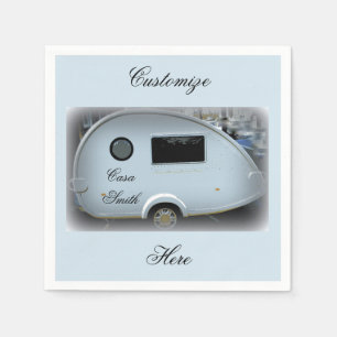Serviette En Papier Caravane en teardrop simplifiée roulette gypsy