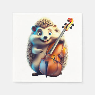 Serviette En Papier Caricature, Dessin animé, Illustration  Un musical