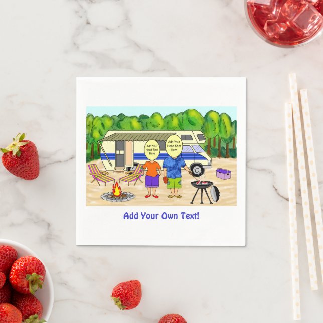 Serviette En Papier Caricature RV (En situation)