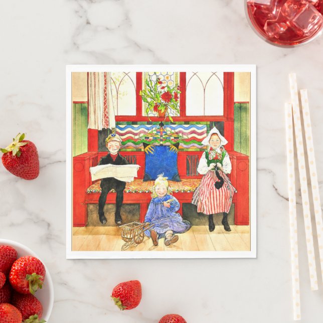 Serviette En Papier Carl Larsson (En situation)