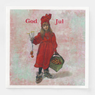 Serviette En Papier Carl Larsson God Jul