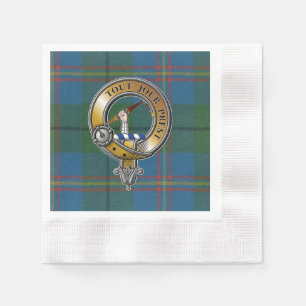 Serviette En Papier Carmichael Tartan & Badge