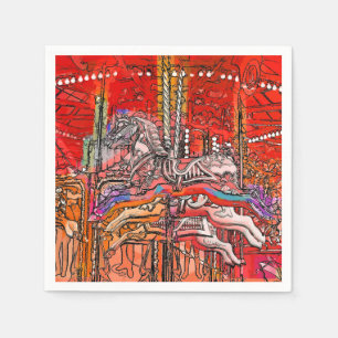 SERVIETTE EN PAPIER CAROUSEL