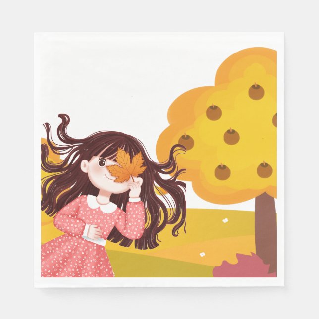 Serviette En Papier Carré bon thanksgiving (Devant)