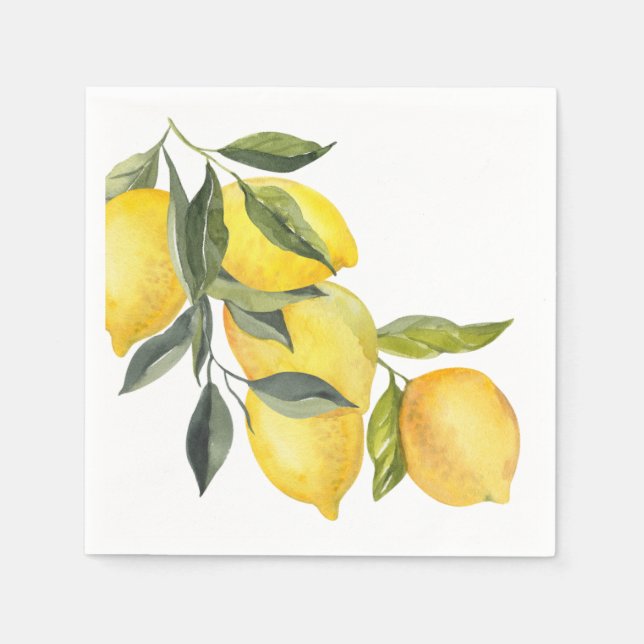 Serviette En Papier Carrelage bleu méditerranéen & serviettes Mariages (Devant)