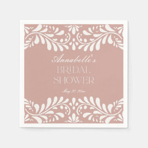 Serviette En Papier Carrelage Talavera rose Espagne Fête des mariées F