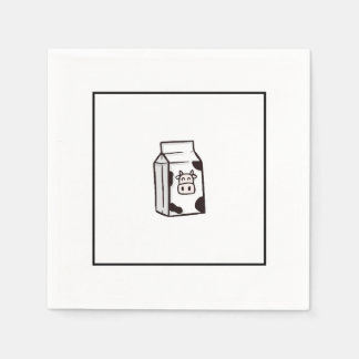 Serviette En Papier carte de lait de vache, impression amusante