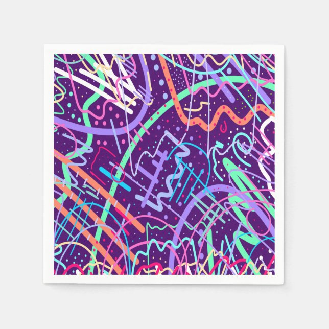 Serviette En Papier Carte des étoiles (Devant)