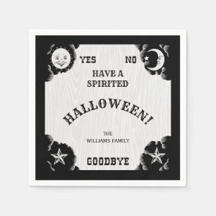 Serviette En Papier Carte d'esprit Halloween Papier Napkin