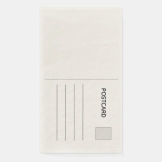Serviette En Papier Carte postale