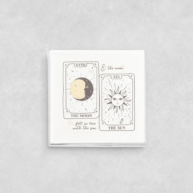 Serviette En Papier Cartes Tarot | Baby Shower | Mariage | Neutres (Créateur téléchargé)