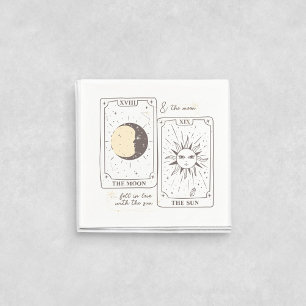 Serviette En Papier Cartes Tarot   Enterrement de Vie de Jeune Fille  