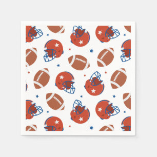 Serviette En Papier Casque de football fête d'anniversaire