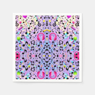 Serviette En Papier Casque de musique, serviettes
