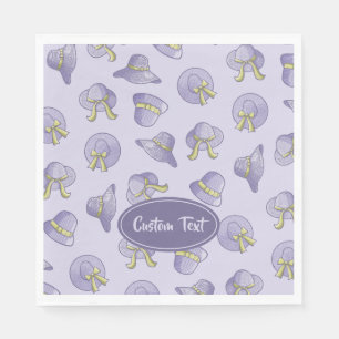 Serviette En Papier Casquettes d'été Lilac