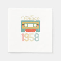 Cassette vintage 1958 64e anniversaire 64 ans Cade