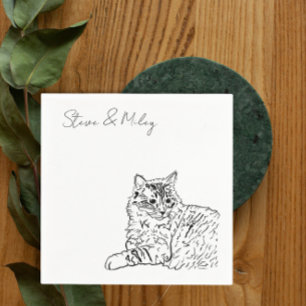 Serviette En Papier Cat Napkins pour cocktail mariage Napkin