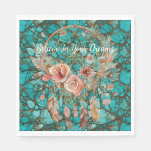 Serviette En Papier Catcher de rêve Turquoise