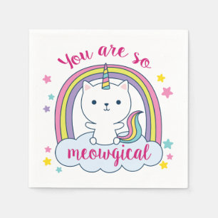 Serviette En Papier Caticorne Serviettes Vous êtes si Miaouïque