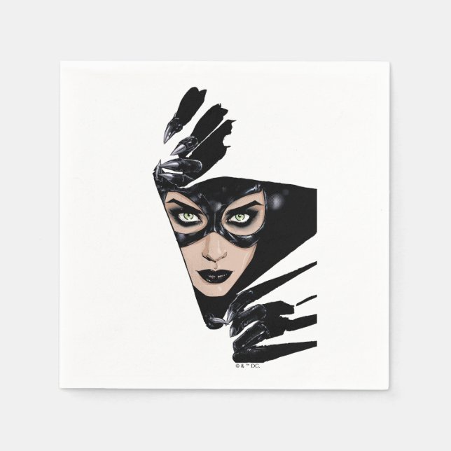 Serviette En Papier Catwoman The Claws Are Out Cover Illustration (Devant)