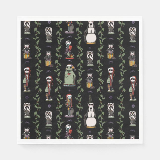 Serviette En Papier Cauchemar avant Noël | Motif Nutcracker (Devant)