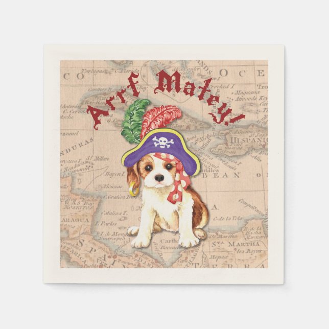 Serviette En Papier Cavalier Pirate (Devant)