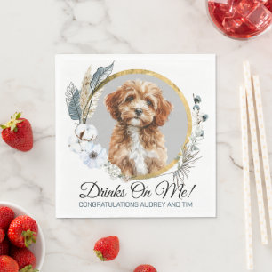 Serviette En Papier Cavapo Chien Mariage Napkins Avec Chiens Photo