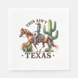 Serviette En Papier Ce Cheval Cowgirl n'est pas Texas